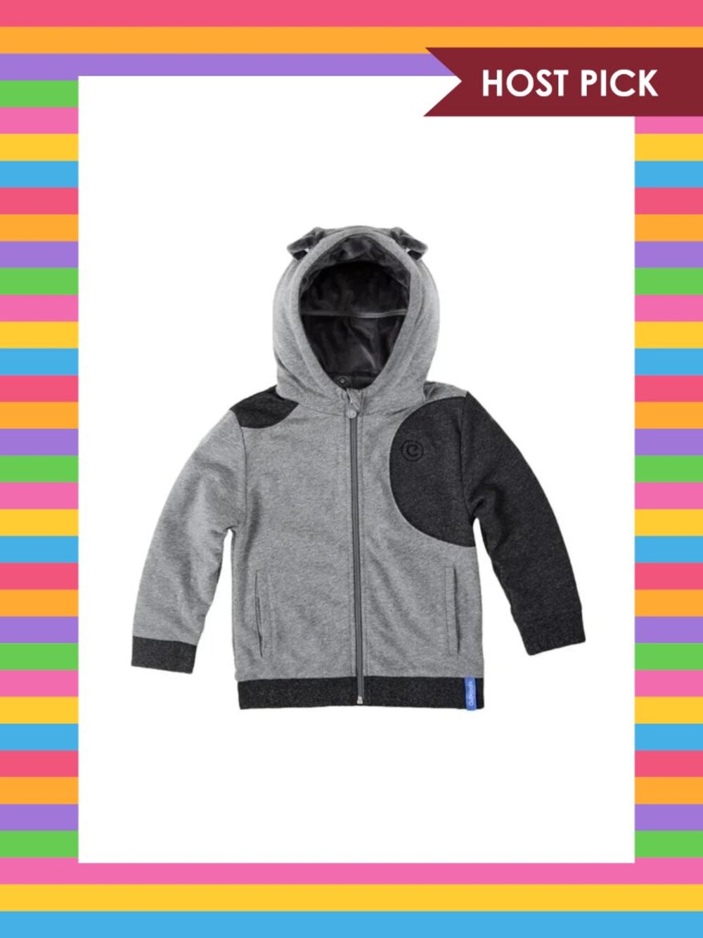 Cubcoats Kids Transforming 2-in-1 Pimm the Puppy Zip-Up Stuffie Hoodie (3T)